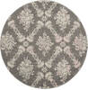 Nourison Tranquil Grey Round 53 X 53 Area Rug  805-115163 Thumb 0