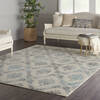 Nourison Tranquil Beige 810 X 1110 Area Rug  805-115165 Thumb 5