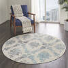 Nourison Tranquil Beige Round 53 X 53 Area Rug 805-115166 Thumb 5