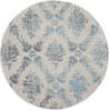 Nourison Tranquil Beige Round 53 X 53 Area Rug 805-115166 Thumb 0