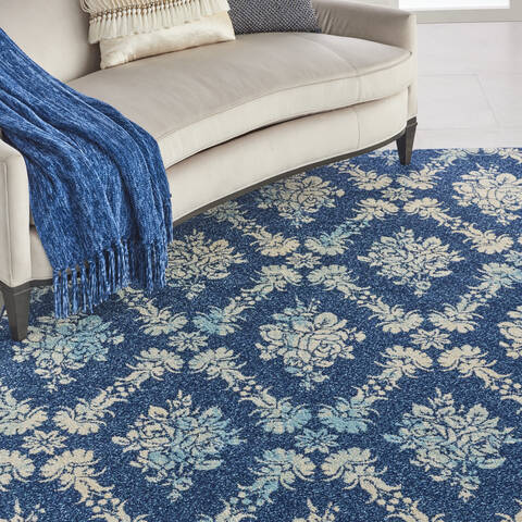 Nourison Tranquil Blue 80 X 100 Area Rug 805-115167 Image 4