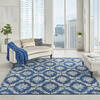 Nourison Tranquil Blue 80 X 100 Area Rug 805-115167 Thumb 3