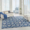 Nourison Tranquil Blue 80 X 100 Area Rug  805-115167 Thumb 5