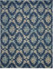 Nourison Tranquil Blue 80 X 100 Area Rug  805-115167 Thumb 0