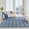 Nourison Tranquil Blue 810 X 1110 Area Rug  805-115168 Thumb 3