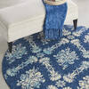 Nourison Tranquil Blue Round 53 X 53 Area Rug  805-115169 Thumb 4