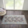 Nourison Tranquil Grey 20 X 40 Area Rug  805-115172 Thumb 4