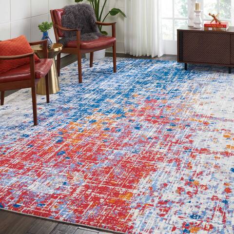 Nourison Twilight Red 86 X 116 Area Rug 805-115254 Image 3