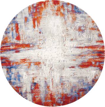 Nourison Twilight Multicolor Round 8'0" X 8'0" Area Rug  805-115260