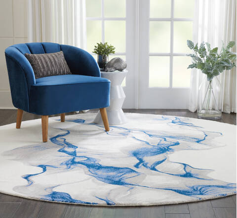 Nourison Twilight Beige Round 80 X 80 Area Rug 805-115267 Image 4