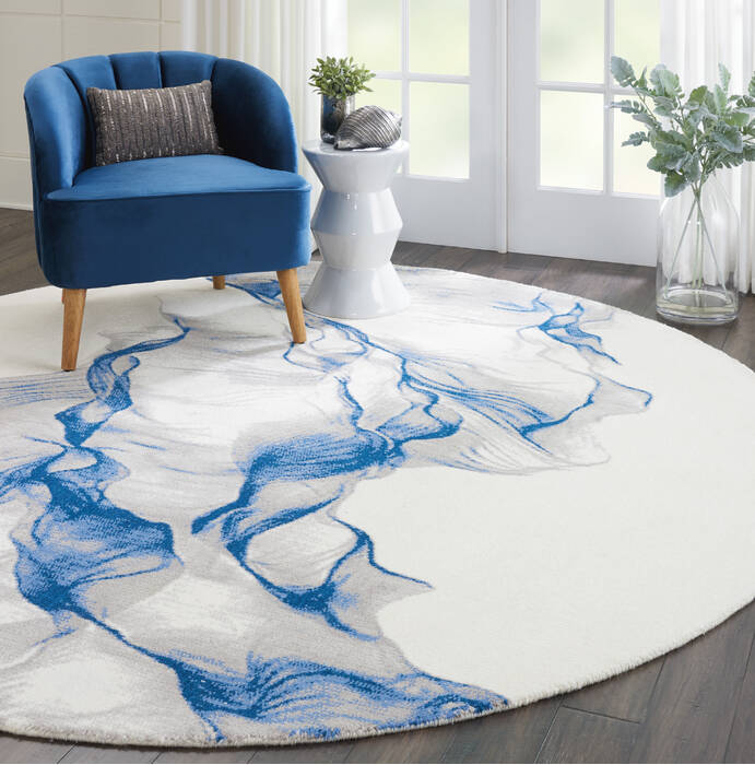 Nourison Twilight Beige Round 80 X 80 Area Rug 805-115267 Image 6