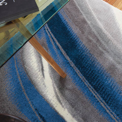 Nourison Twilight Blue 79 X 99 Area Rug 805-115271 Image 4