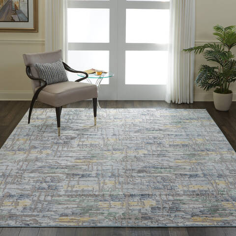Nourison Urban Chic Grey 90 X 120 Area Rug 805-115330 Image 3