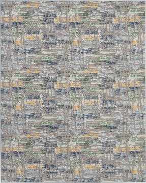 Nourison Urban Chic Grey Rectangle 9x12 ft Polypropylene Carpet 115330