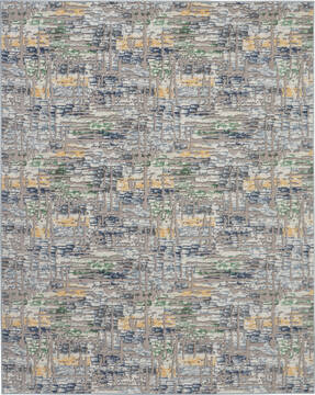 Nourison Urban Chic Grey Rectangle 9x12 ft Polypropylene Carpet 115330