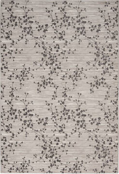 Nourison Urban Chic Grey Rectangle 5x7 ft Polypropylene Carpet 115333