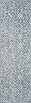 Nourison Urban Chic Blue Runner 6 to 9 ft Polypropylene Carpet 115347