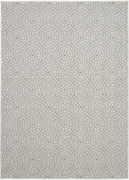 Nourison Urban chic Grey Rectangle 4x6 ft Polypropylene Carpet 115348