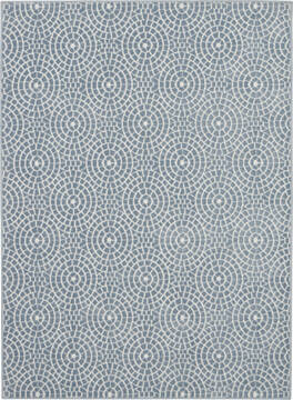 Nourison Urban Chic Blue Rectangle 4x6 ft Polypropylene Carpet 115352