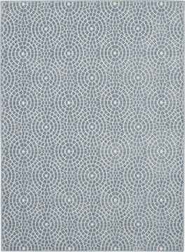 Nourison Urban Chic Blue Rectangle 4x6 ft Polypropylene Carpet 115352