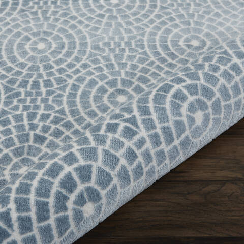 Nourison Urban Chic Blue 90 X 120 Area Rug 805-115355 Image 2