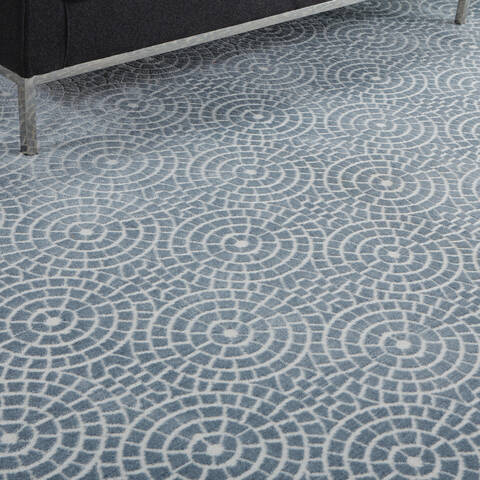 Nourison Urban Chic Blue 90 X 120 Area Rug 805-115355 Image 4