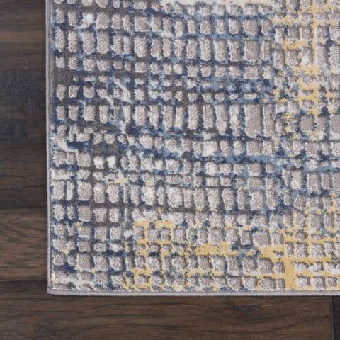 Nourison Urban Decor Grey 90 X 120 Area Rug 805-115385 Image 1