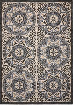 Nourison VIVID White Rectangle 4x6 ft Wool Carpet 115442
