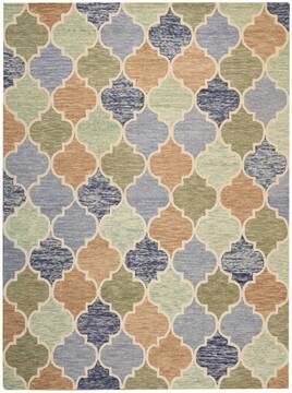Nourison Vivid Multicolor Rectangle 8x10 ft Wool Carpet 115456