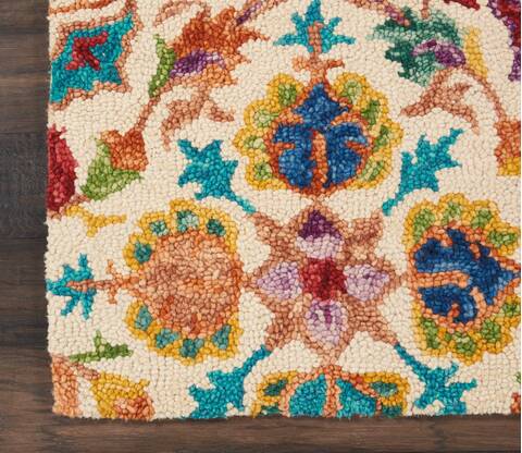 Nourison Vivid Beige Runner 20 X 60 Area Rug 805-115457 Image 1