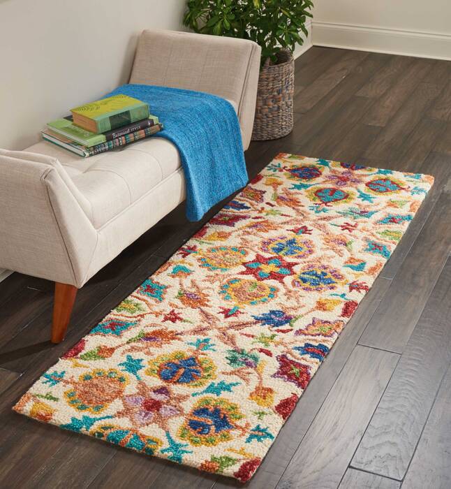 Nourison Vivid Beige Runner 20 X 60 Area Rug 805-115457 Image 3