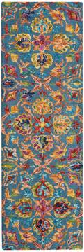 Nourison Vivid Blue Runner 6 to 9 ft Wool Carpet 115460
