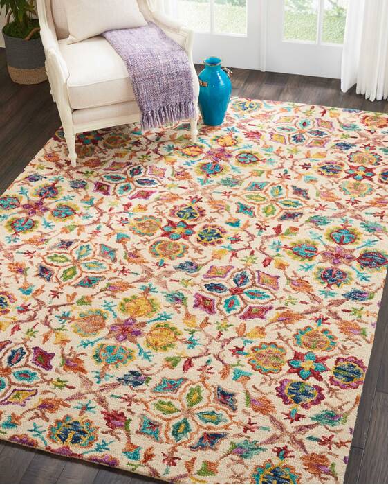 Nourison Vivid Beige 66 X 96 Area Rug 805-115461 Image 3