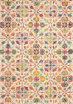 Nourison Vivid Beige Rectangle 7x10 ft Wool Carpet 115461