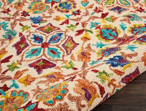 Nourison Vivid Multicolor Round 80 X 80 Area Rug 805-115462 Image 2