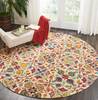 Nourison Vivid Multicolor Round 80 X 80 Area Rug  805-115462 Thumb 3