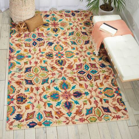 Nourison Vivid Beige 40 X 60 Area Rug 805-115463 Image 3