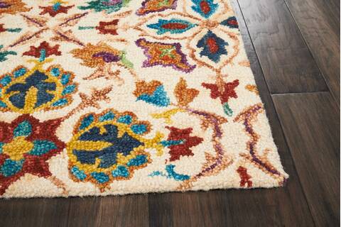Nourison Vivid Beige 80 X 106 Area Rug 805-115465 Image 4