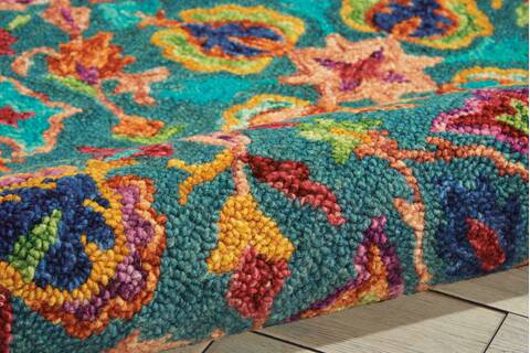 Nourison Vivid Blue 40 X 60 Area Rug 805-115466 Image 2