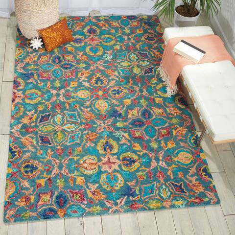 Nourison Vivid Blue 40 X 60 Area Rug 805-115466 Image 3