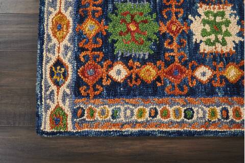 Nourison Vivid Blue Runner 23 X 76 Area Rug 805-115469 Image 1