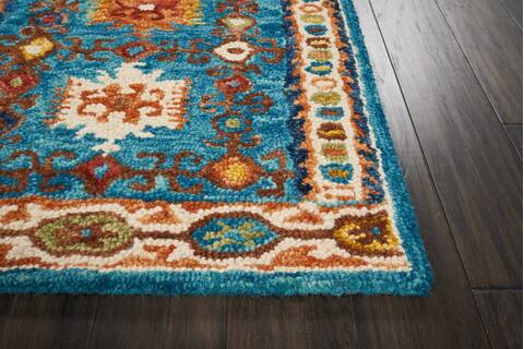 Nourison Vivid Blue Runner 23 X 76 Area Rug 805-115470 Image 4