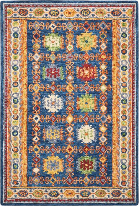 Nourison Vivid Blue 40 X 60 Area Rug 805-115471 Image 0