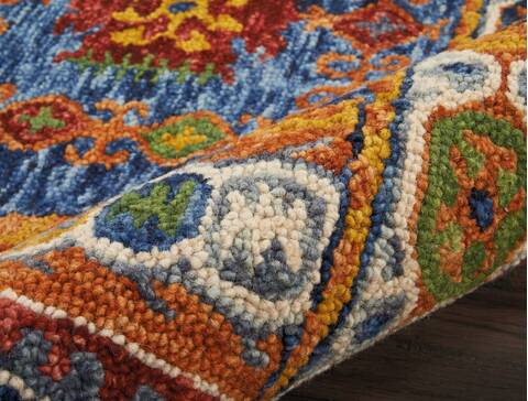 Nourison Vivid Blue 80 X 106 Area Rug 805-115473 Image 2