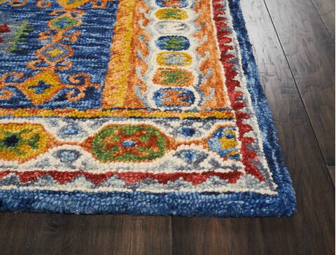 Nourison Vivid Blue 80 X 106 Area Rug 805-115473 Image 4