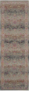 Nourison Vintage Kashan Grey Runner 2'0" X 6'0" Area Rug  805-115478