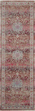 Nourison Vintage Kashan Red Runner 6 ft and Smaller Polypropylene Carpet 115479