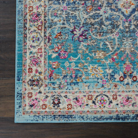 Nourison Vintage Kashan Blue Runner 24 X 80 Area Rug 805-115480 Image 1