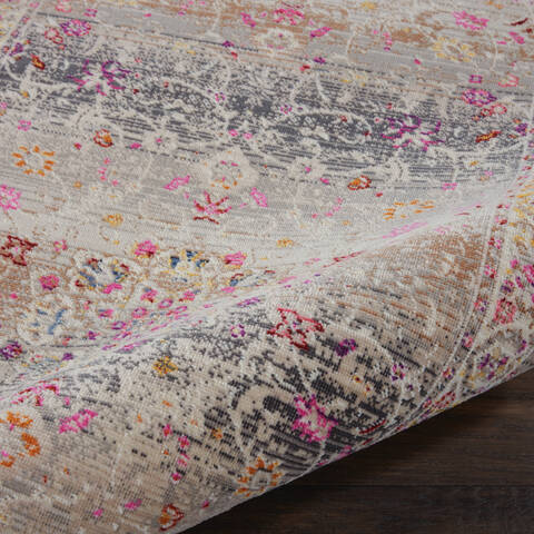 Nourison Vintage Kashan Grey Runner 24 X 80 Area Rug 805-115481 Image 2