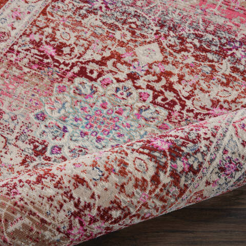 Nourison Vintage Kashan Red Runner 24 X 80 Area Rug 805-115482 Image 2